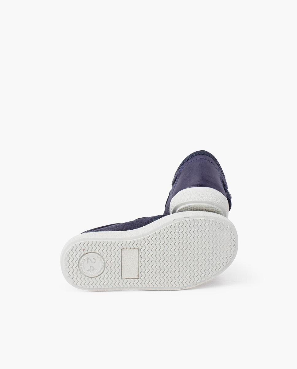 Sapatilhas de Lona Infantil com Velcro Pisamonas Azul-claro-2