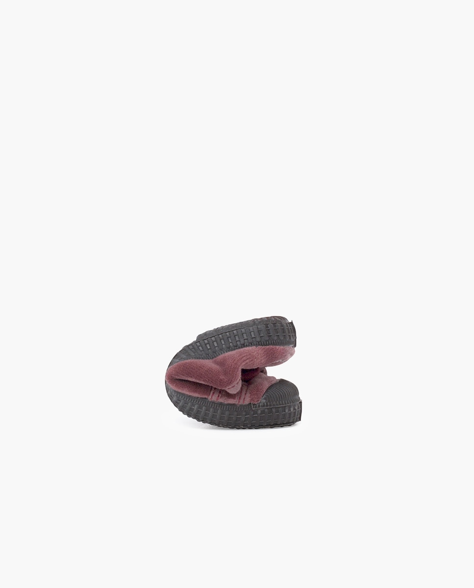 Sapatilhas de Veludo com Atacadores Pisamonas Rosa-5