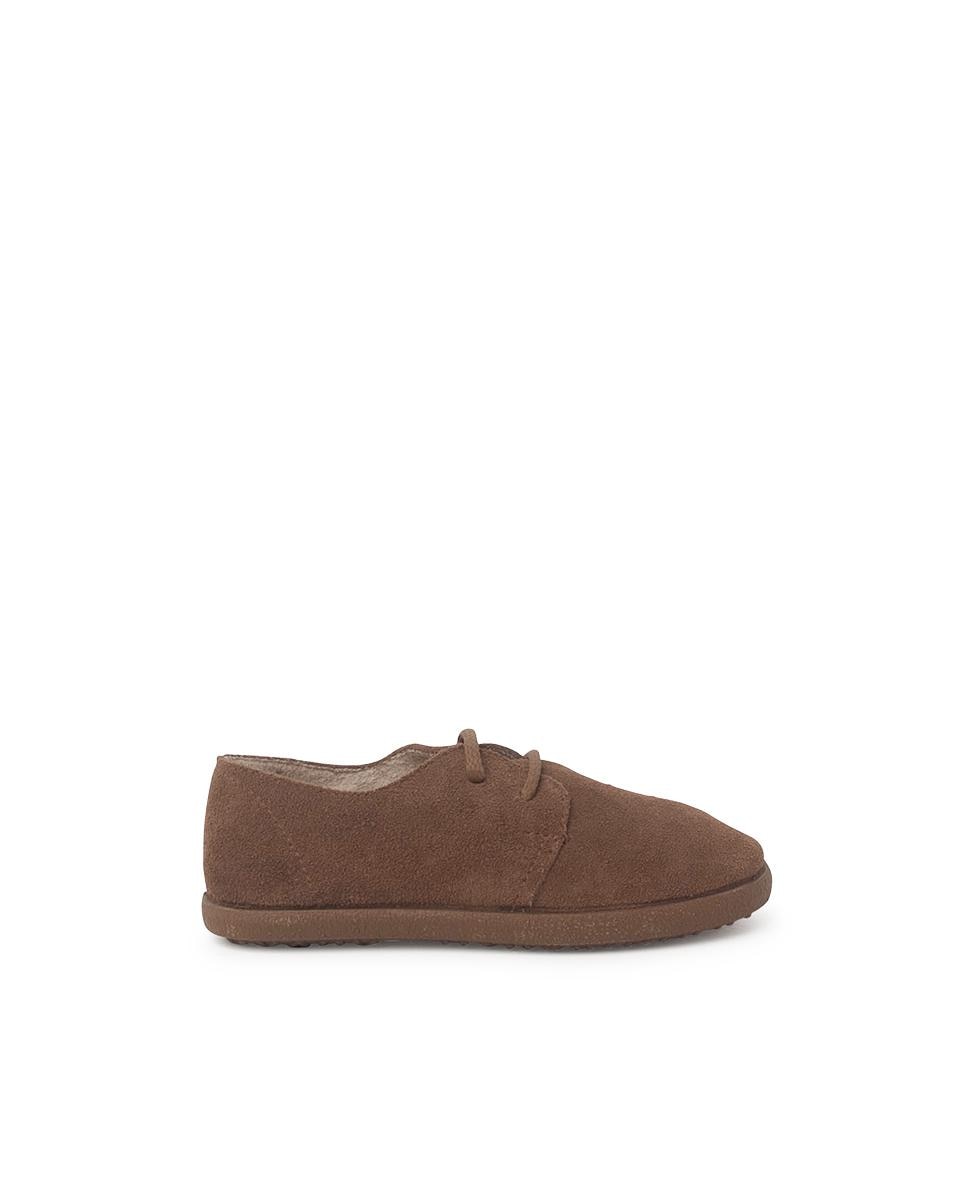 Imagem 0 de Sapatos de Cordões em Pele Camurça Infantil
