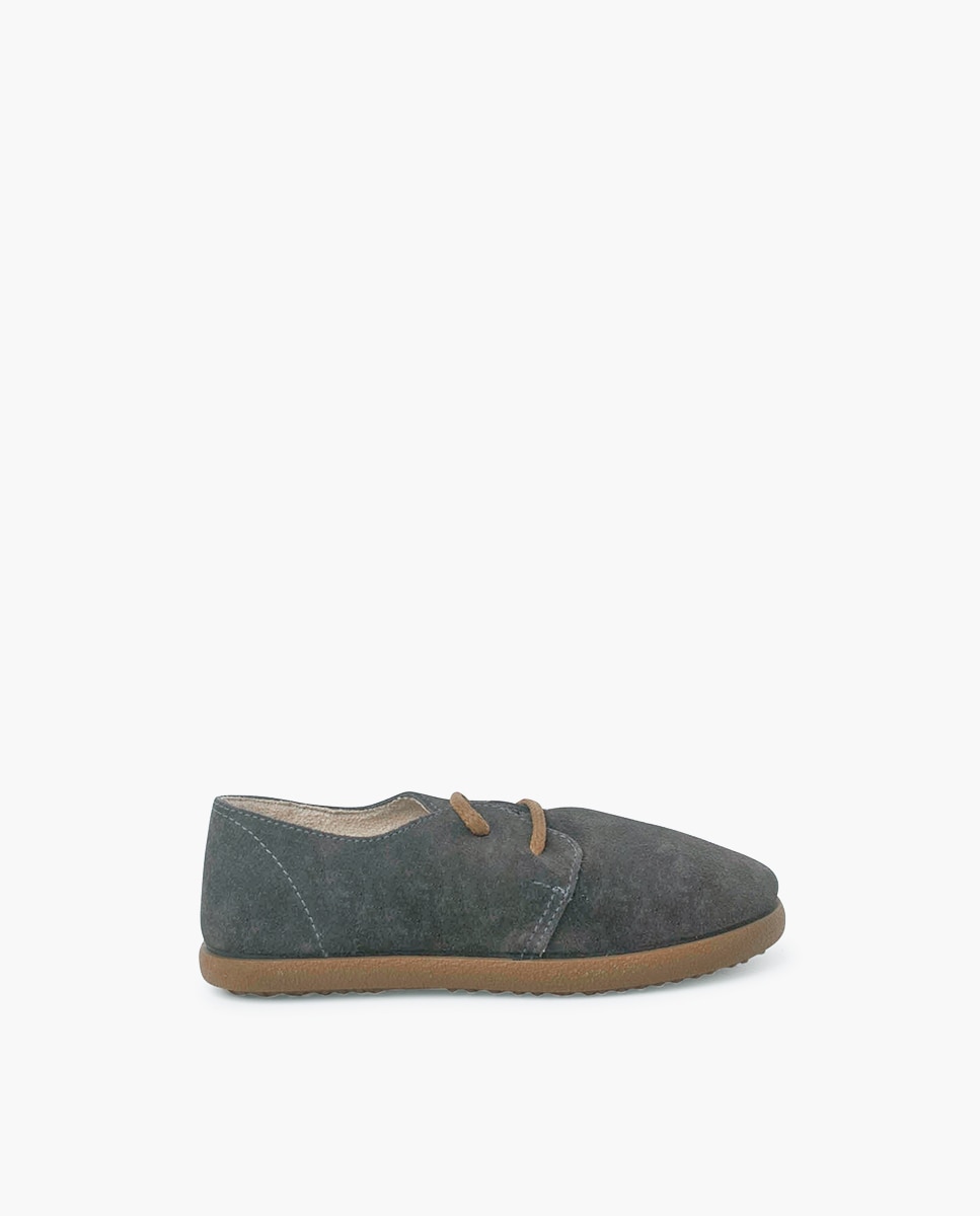 Imagem 0 de Sapatos de Cordões em Pele Camurça Infantil