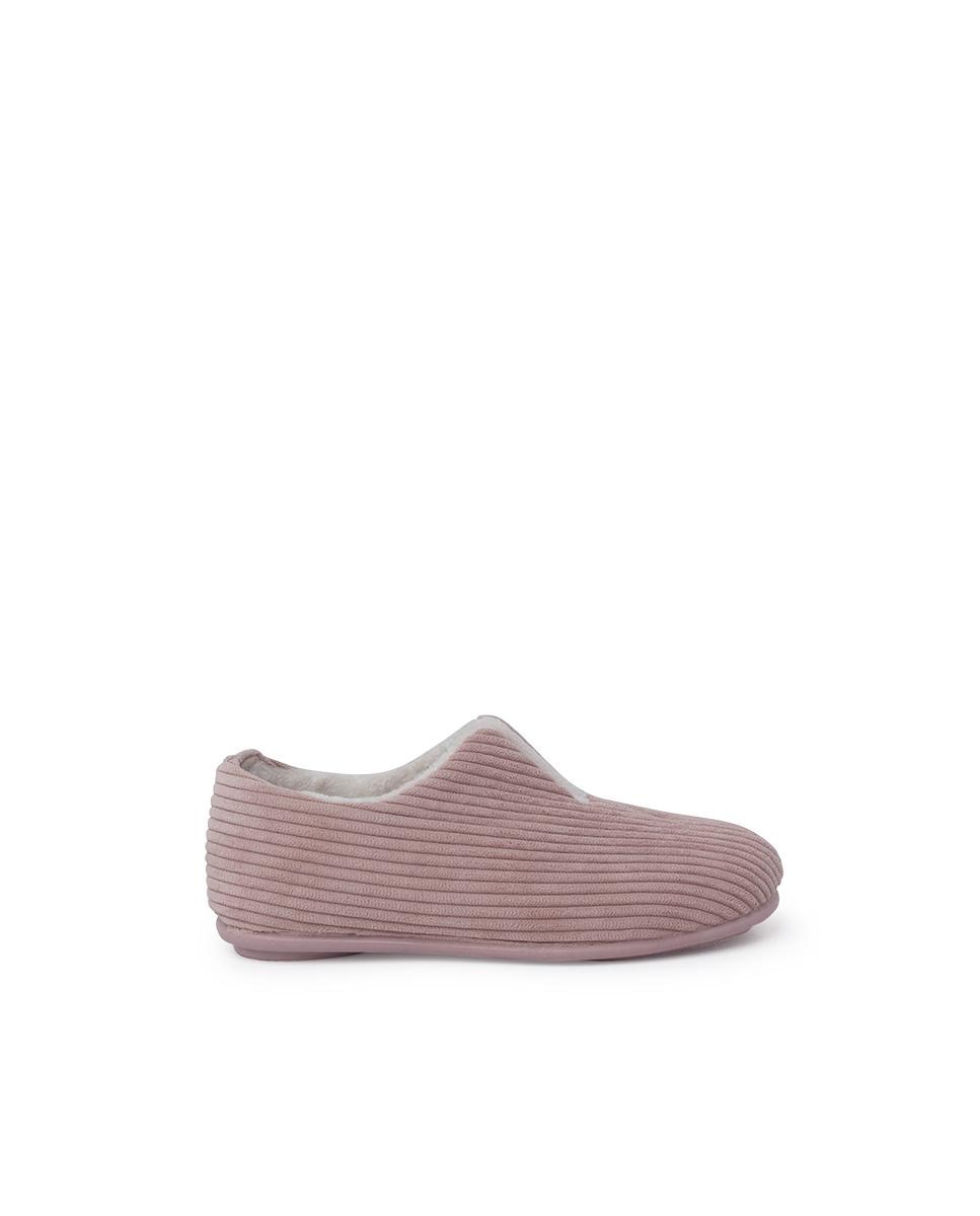 Pantufas Fechadas Infantil de Bombazina Pisamonas Nude-1