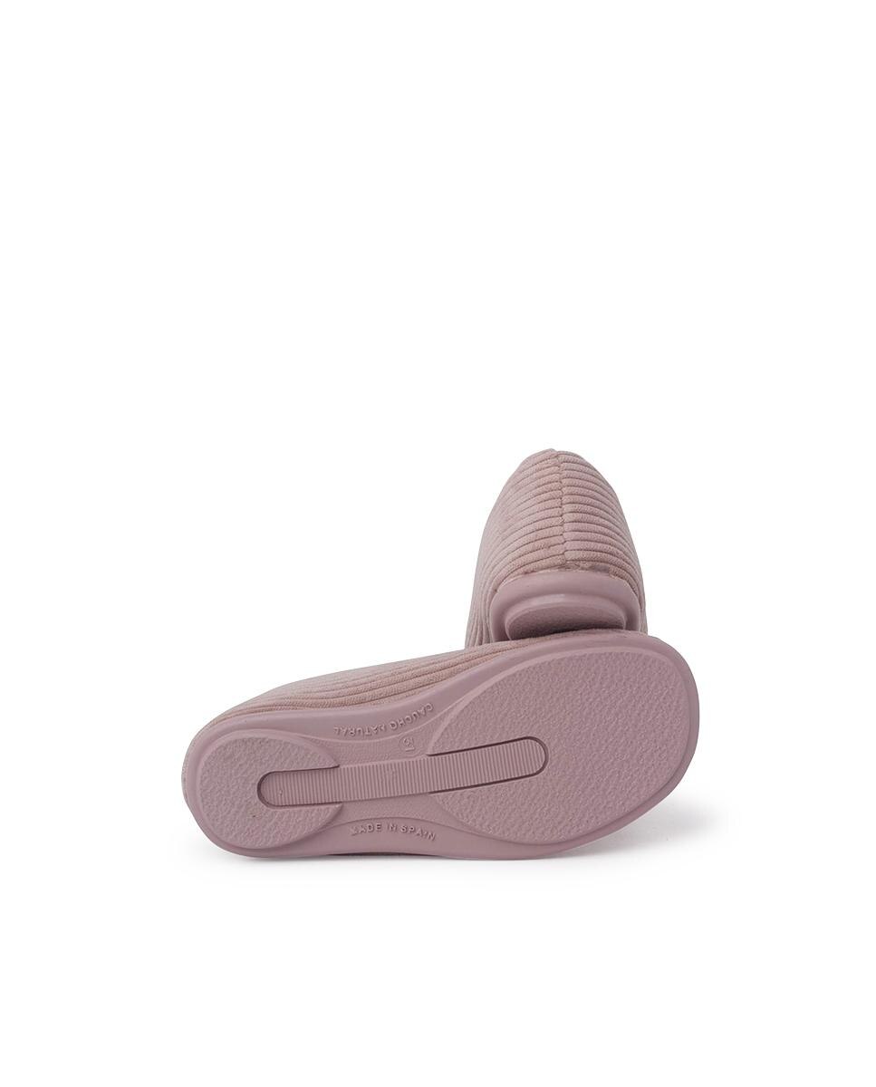 Pantufas Fechadas Infantil de Bombazina Pisamonas Nude-2