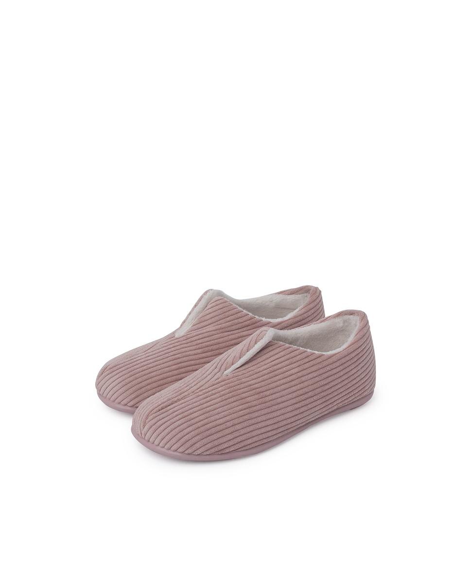 Pantufas Fechadas Infantil de Bombazina Pisamonas Nude-3