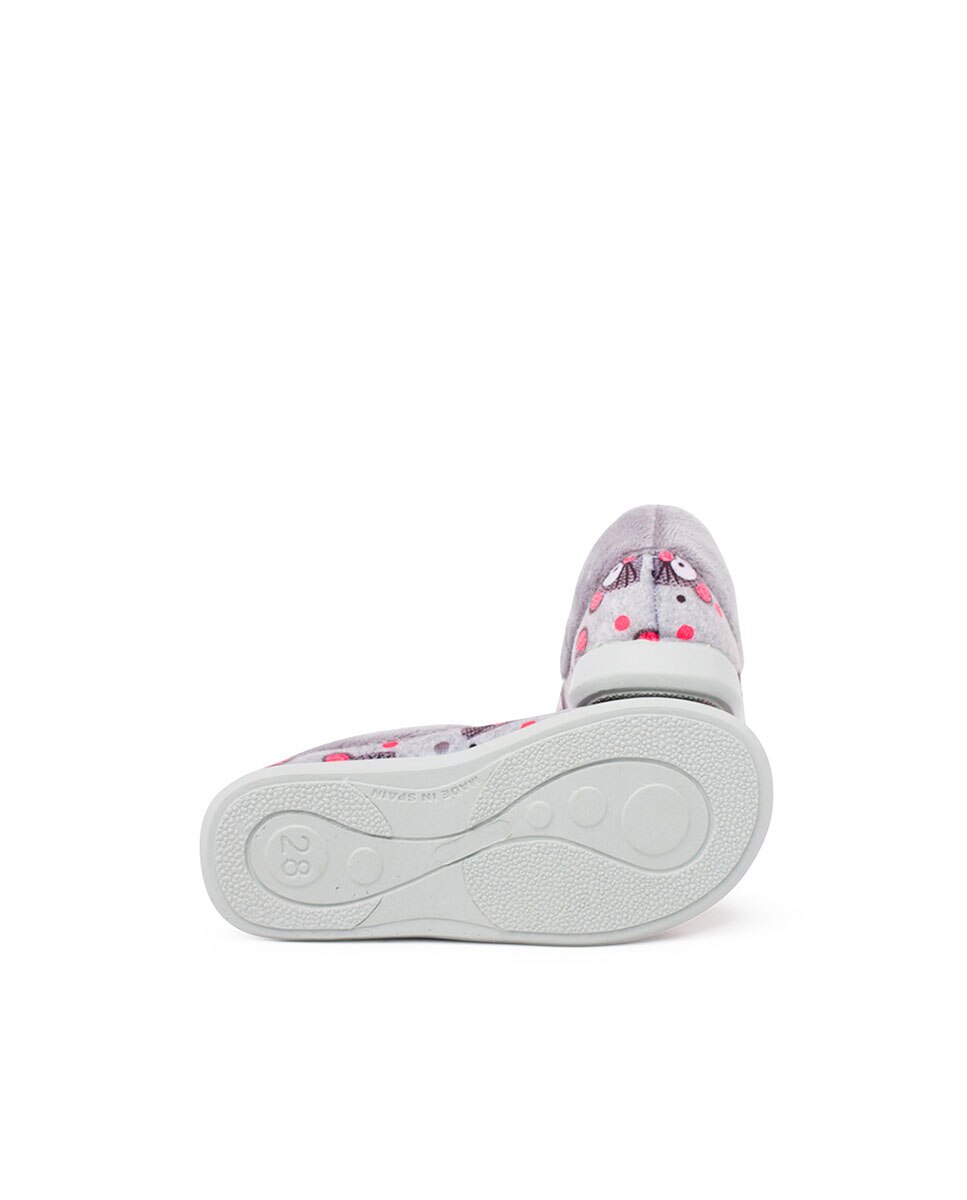 Pantufas Abertas Infantil Ajustáveis Cinzento-2