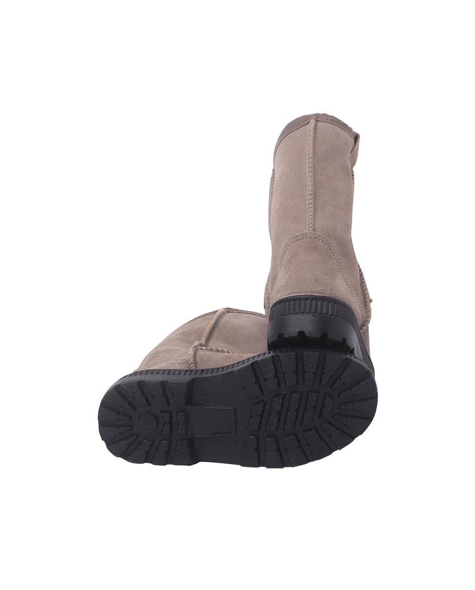 Botas Australiana Sola Larga e Pelo de Ovelha Bege-2