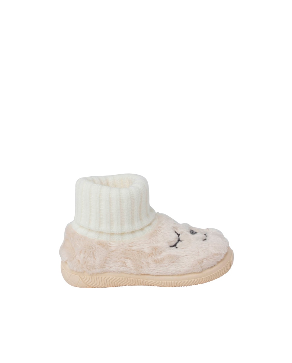 Pantufas Fechadas Infantil Tipo Meia Cru-1