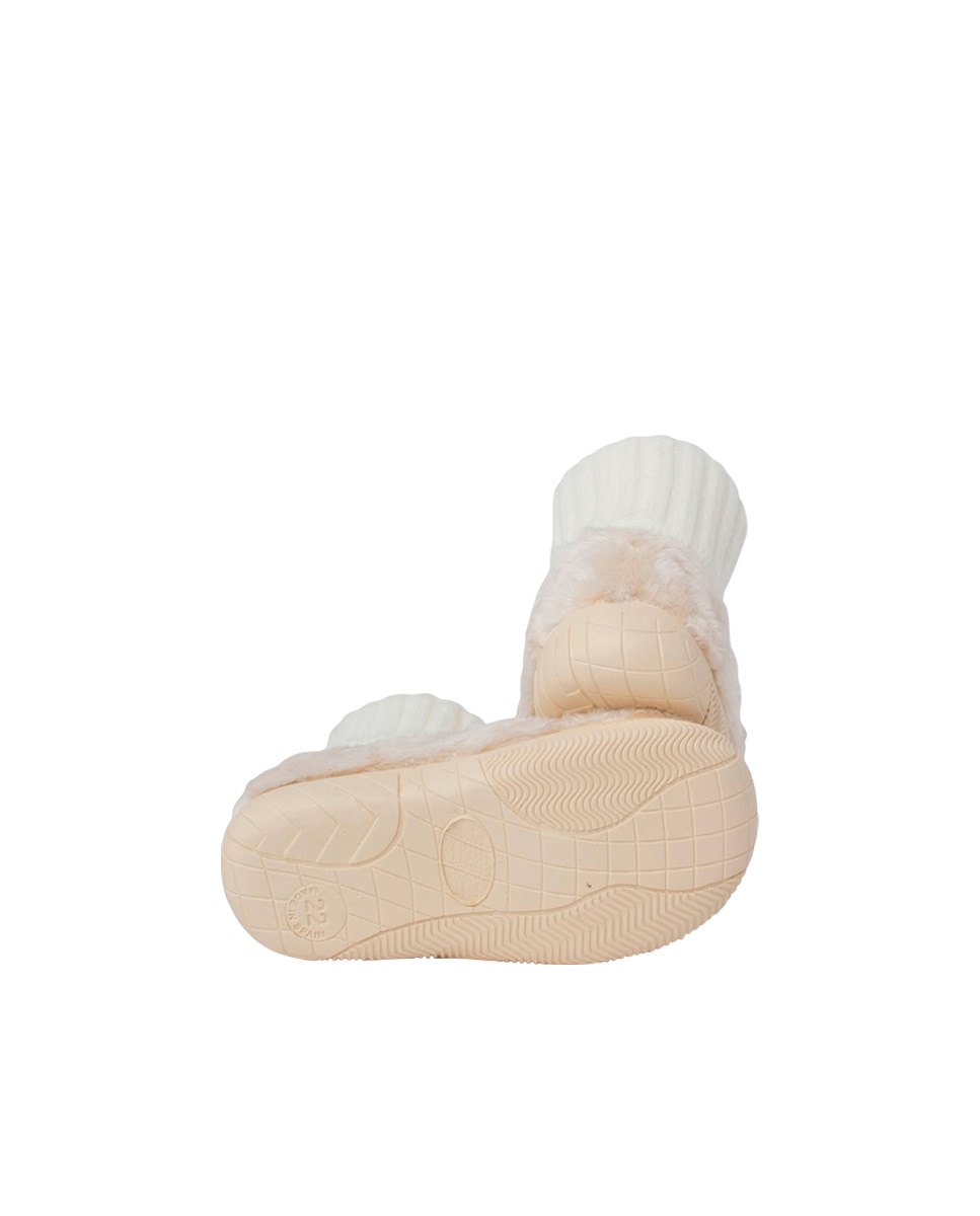 Pantufas Fechadas Infantil Tipo Meia Cru-2