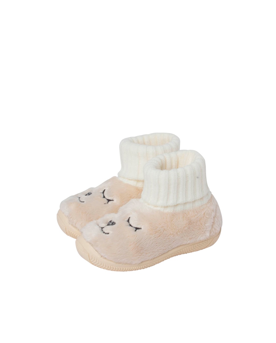 Pantufas Fechadas Infantil Tipo Meia Cru-3