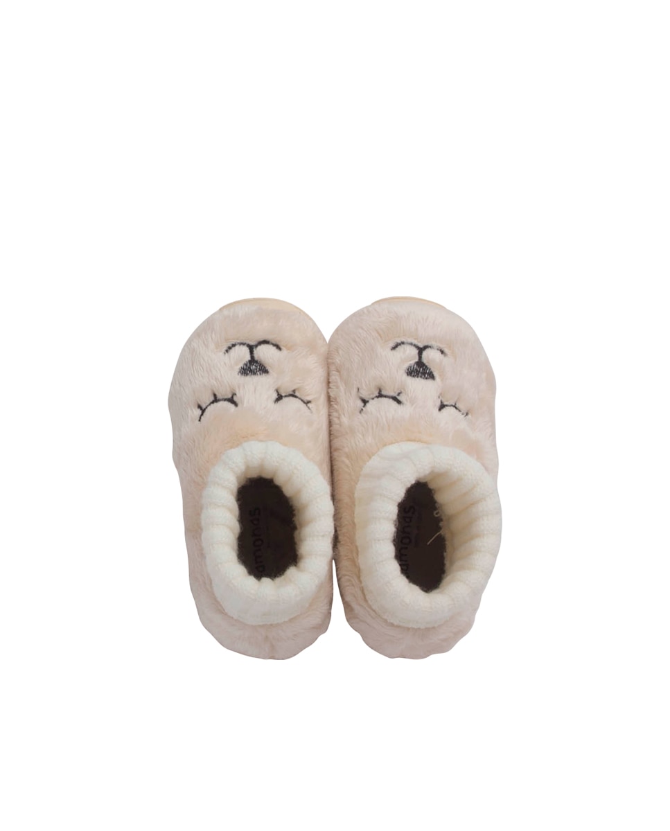 Pantufas Fechadas Infantil Tipo Meia Cru-4
