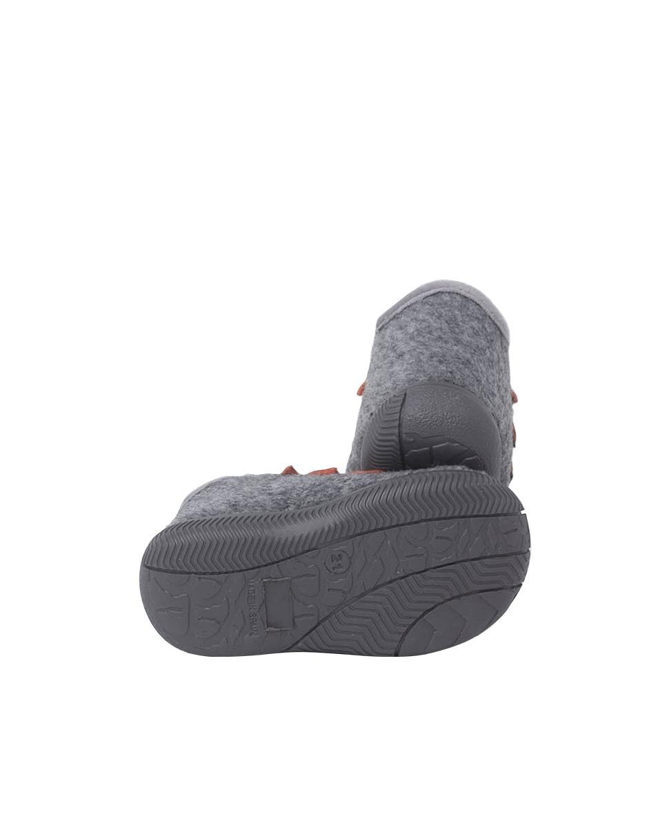 Pantufas Fechadas para Bebé Primeiros Passos Animais Cinzento / Laranja-2