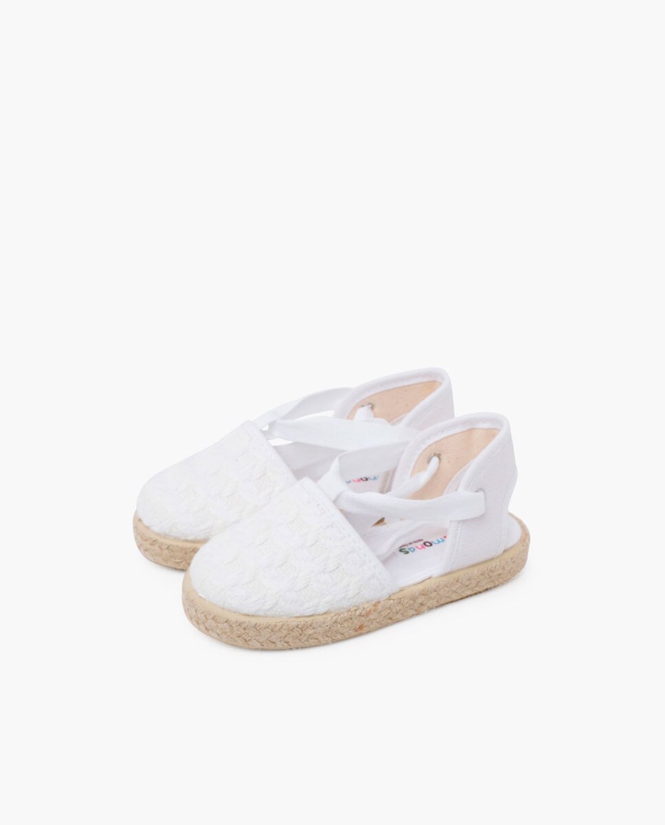 Alpercatas Efeito Entrançado com Tiras Pisamonas Branco-3