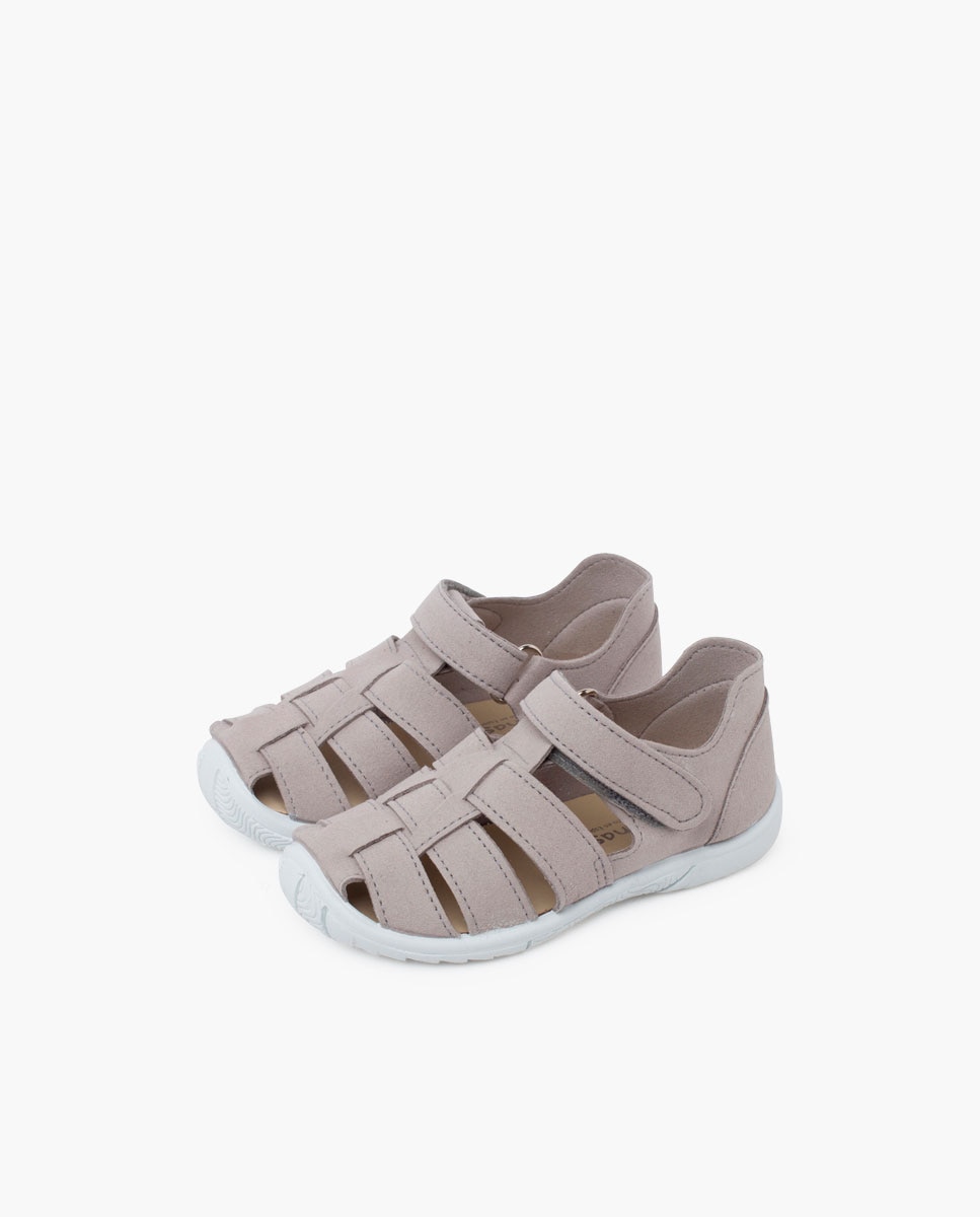 Sandálias Fechadas para Bebé Nobutex Pisamonas Cinzento-3