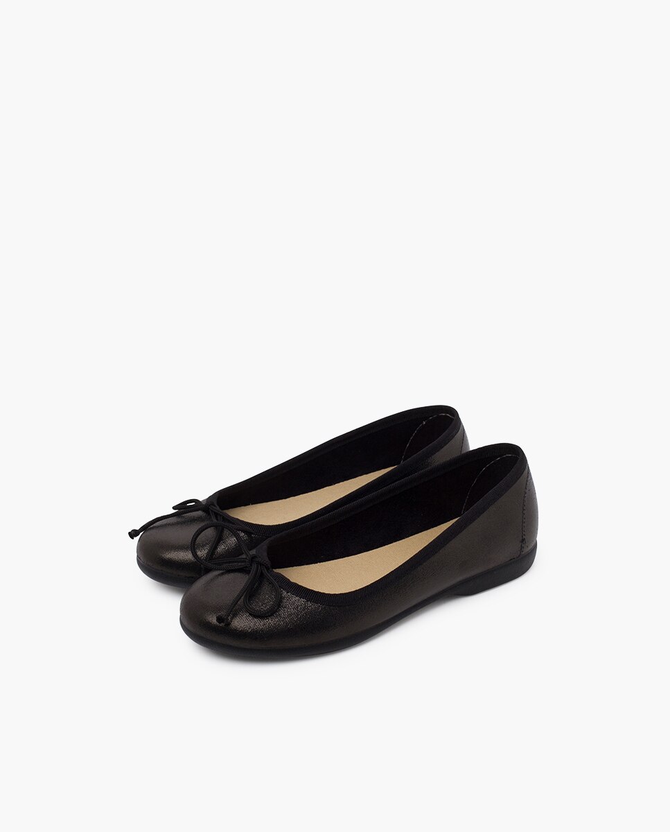 Sabrinas Infantil com Brilho e Laço Preto-3