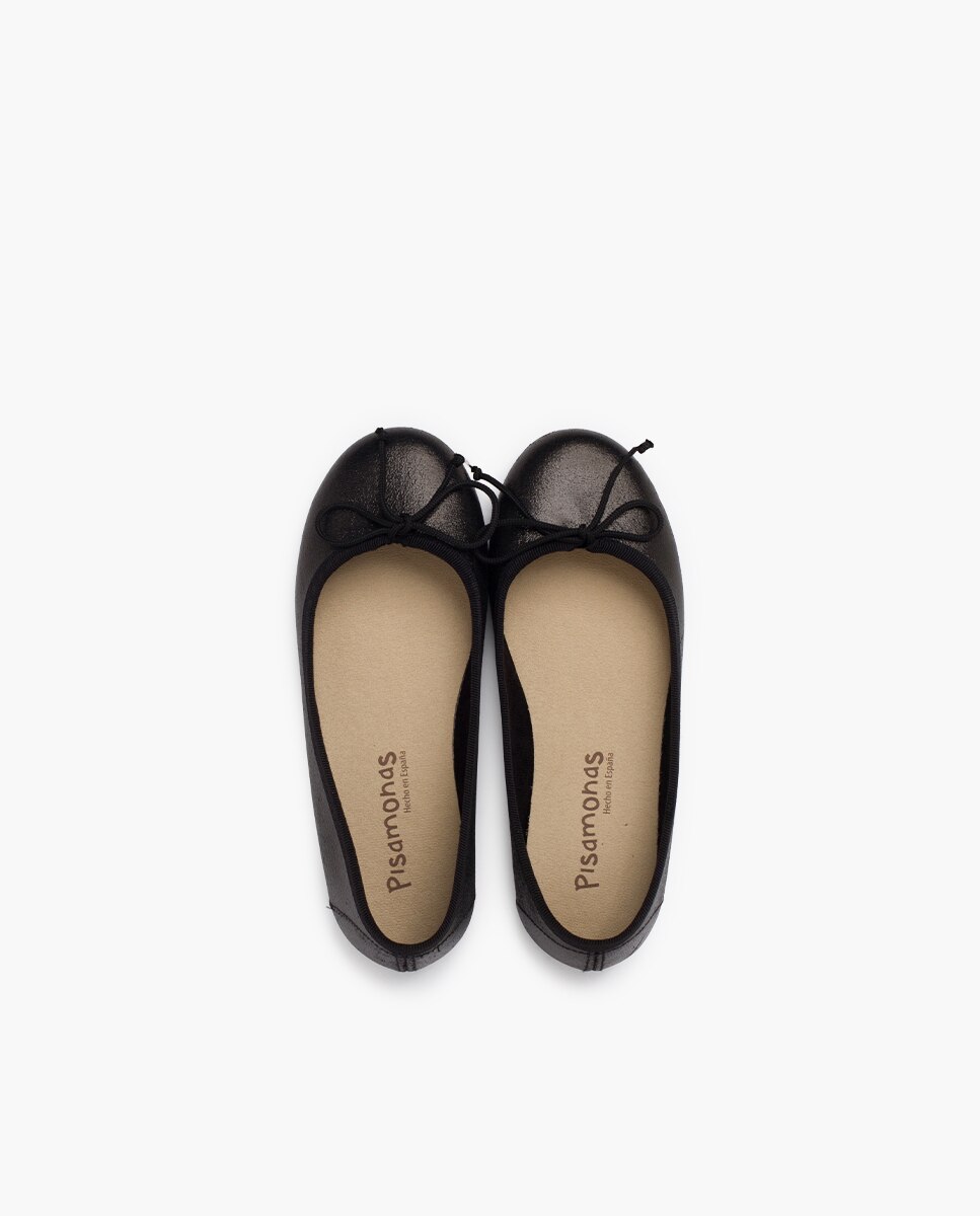 Sabrinas Infantil com Brilho e Laço Preto-4