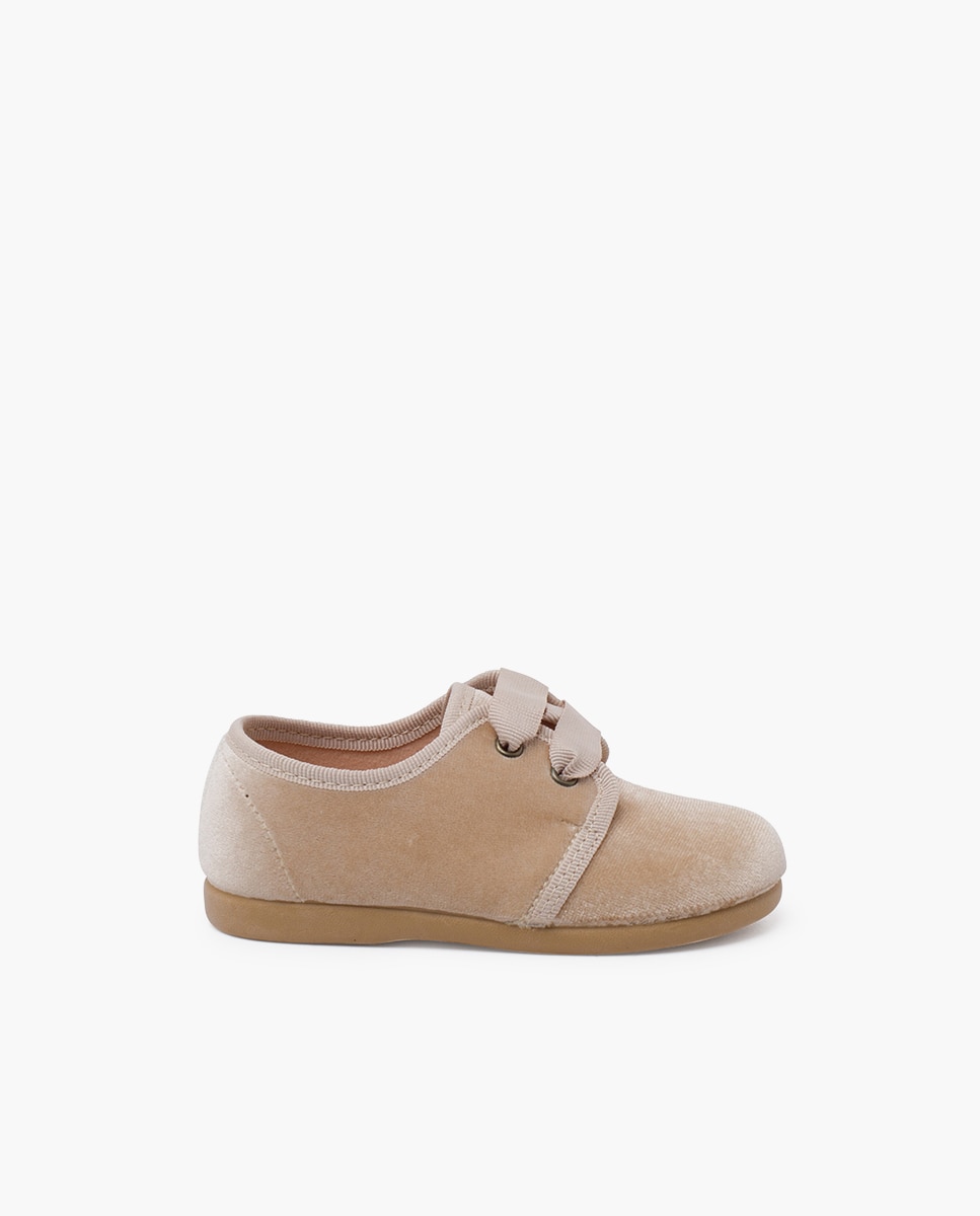 Imagem 0 de Sapatos de Cordões e Bluchers para Bebé em Veludo com Cordões Faya