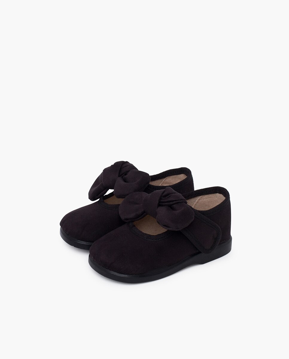 Sapatos de Presilha para Bebé Bamara com Velcro Preto-3