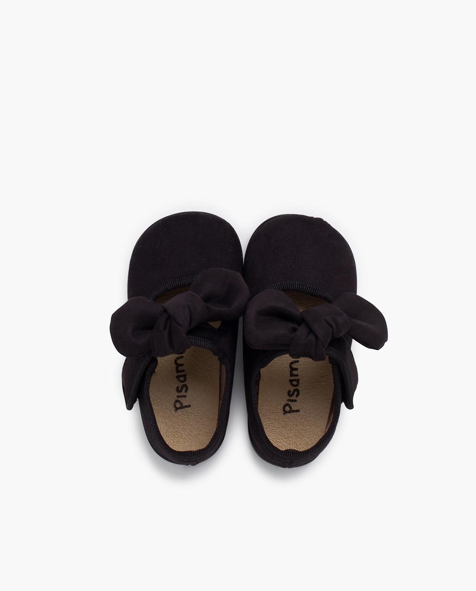 Sapatos de Presilha para Bebé Bamara com Velcro Preto-4