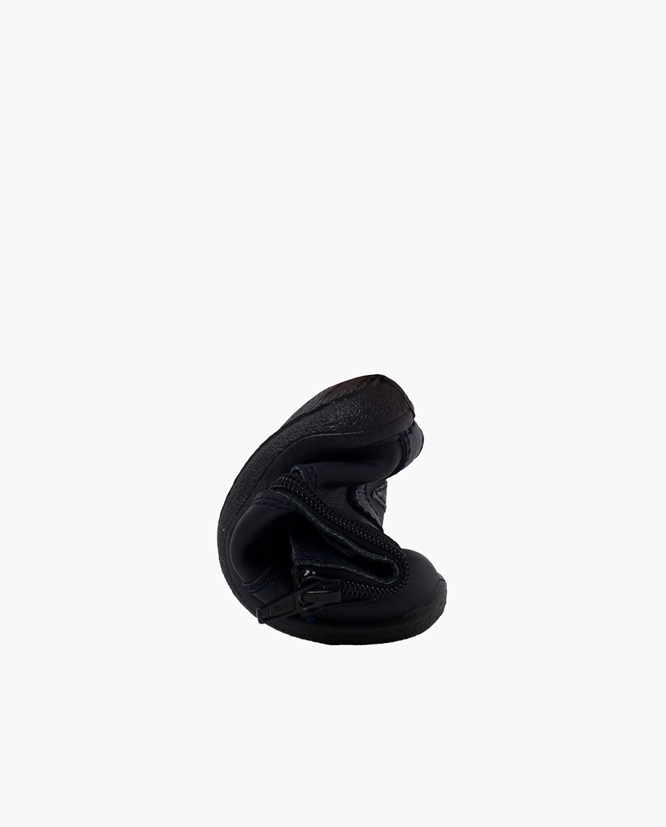 Botas para Bebé Estrela em Pele Lavável Azul-marinho-5