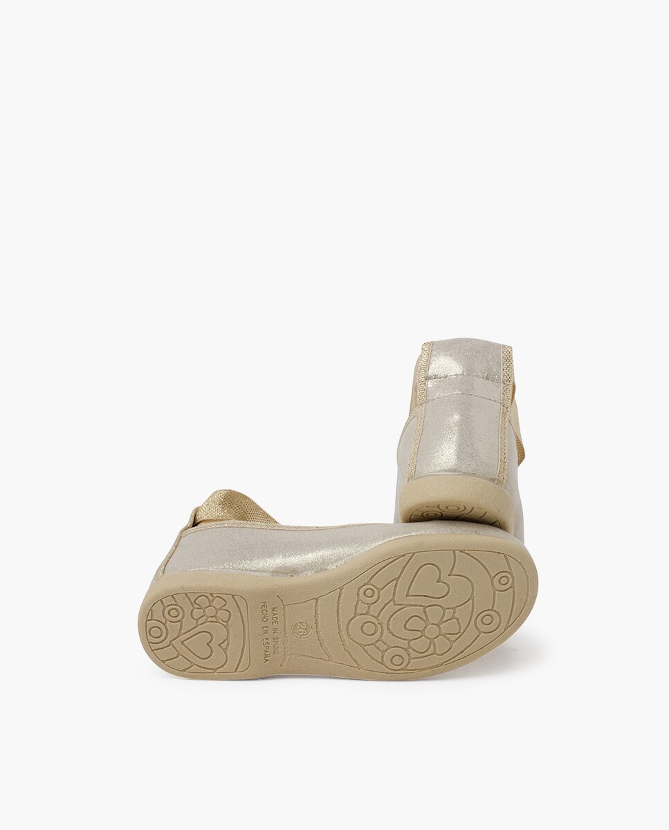 Sabrinas Goyescas com Tiras Brilhantes Ouro-2