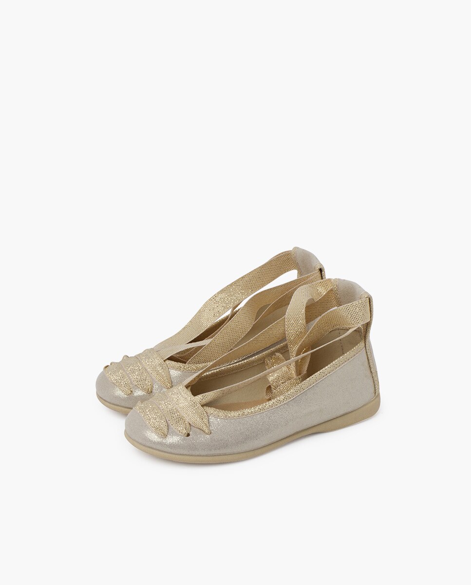 Sabrinas Goyescas com Tiras Brilhantes Ouro-3