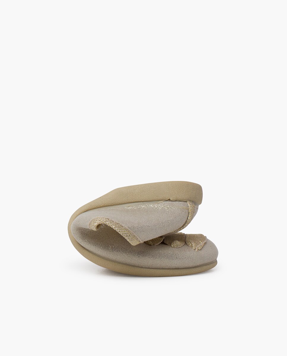 Sabrinas Goyescas com Tiras Brilhantes Ouro-5