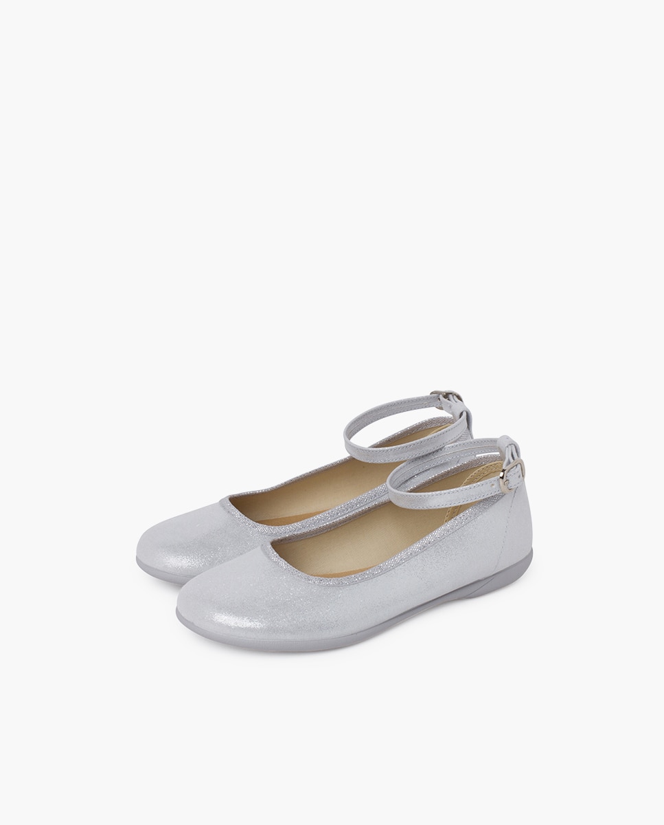 Sabrinas Infantil Gilda com Brilho Nacarado Prata-3