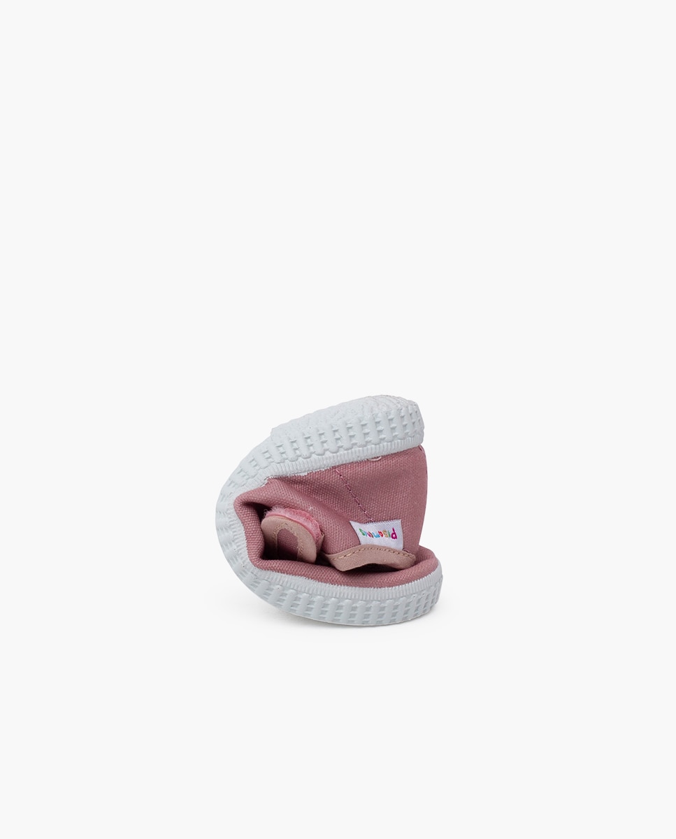 Merceditas Infantil com Velcro Bege-5
