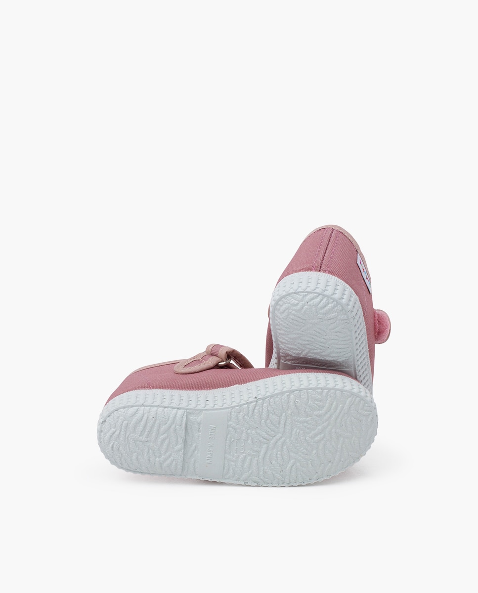 Merceditas Infantil com Velcro Bege-2