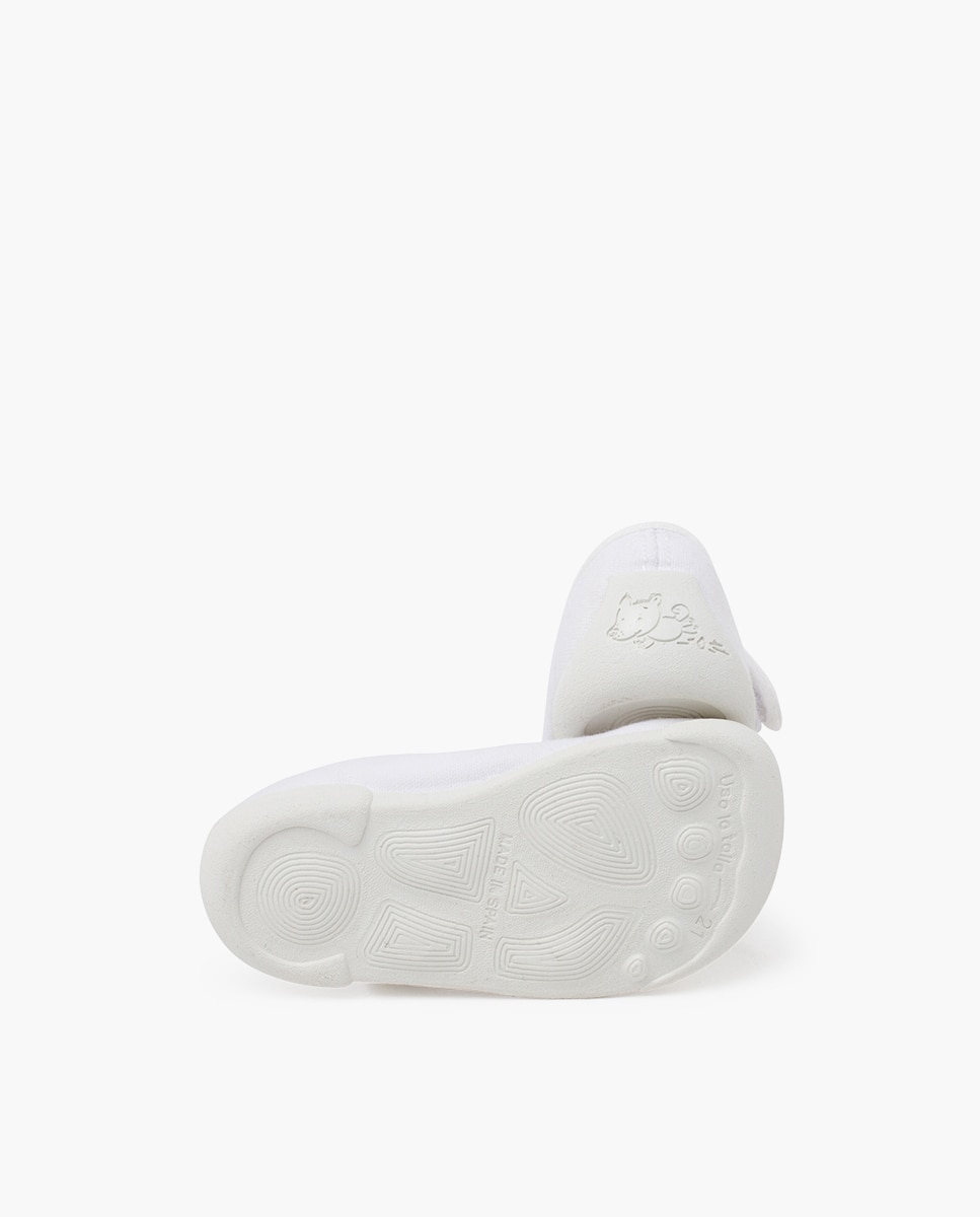Sapatos de Presilha Barefoot com Tira Aderente Pisamonas Branco-2