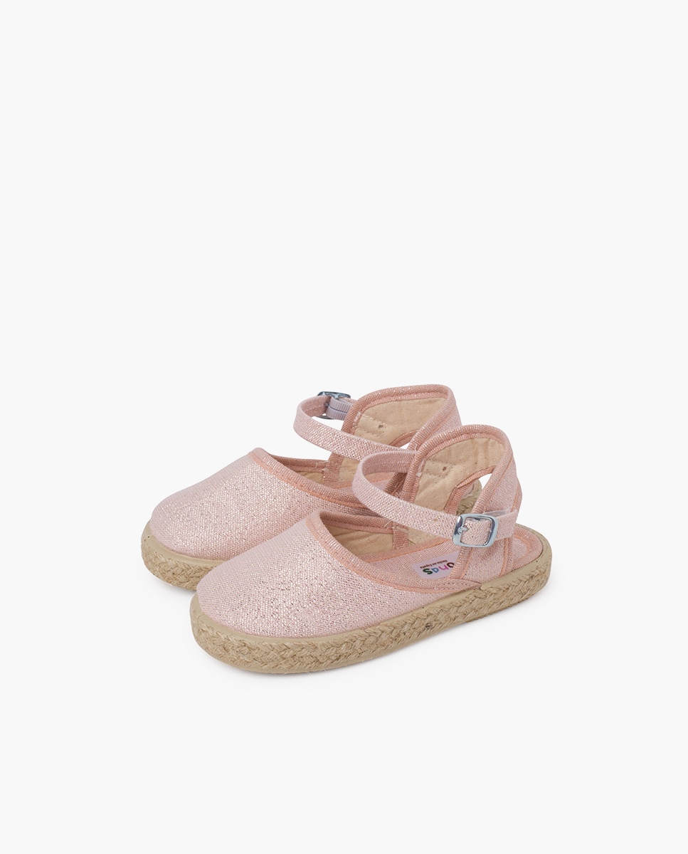Alpercatas com Brilhos e Fivela Pisamonas Rosa-claro-3