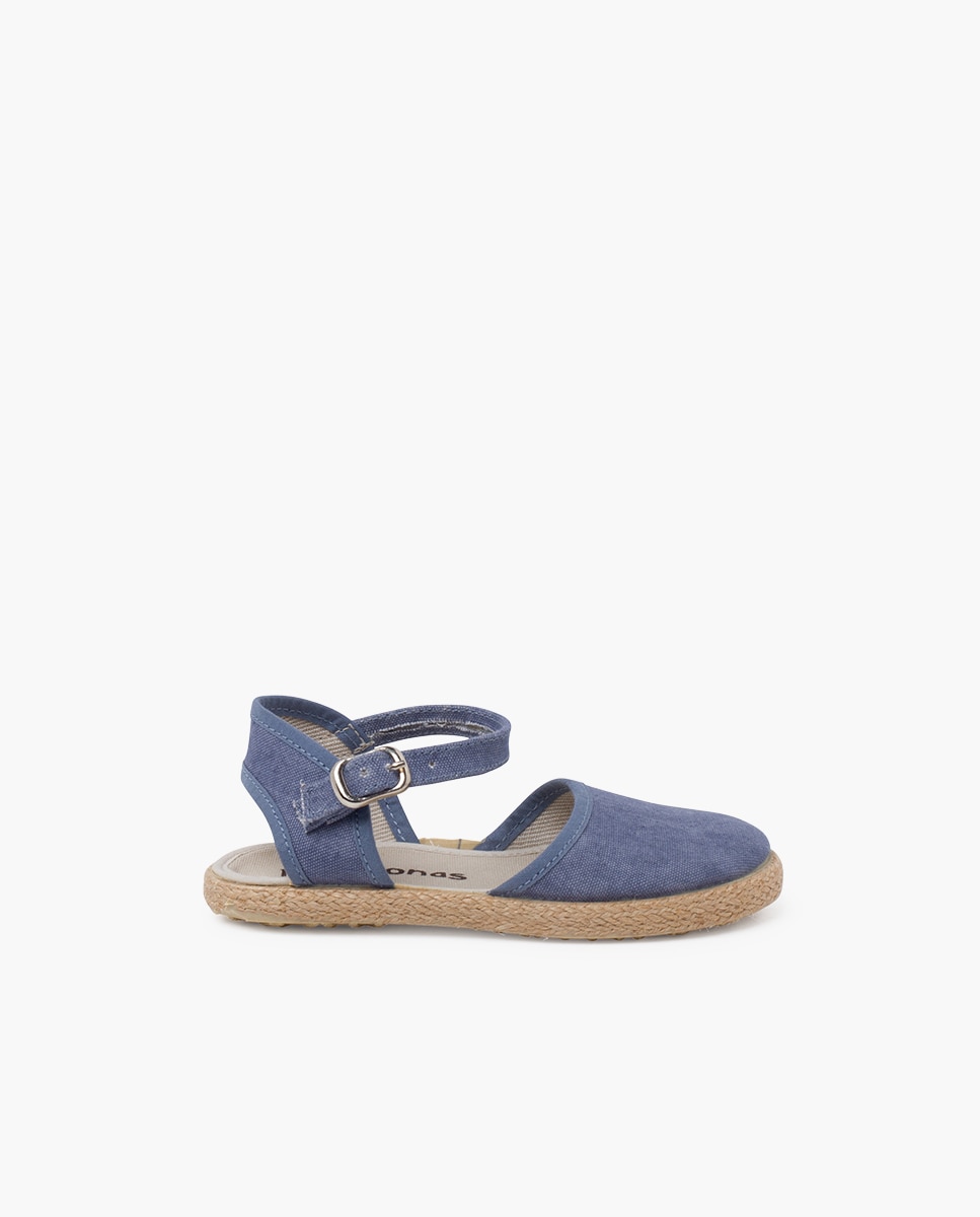 Alpercatas Eco com Sola Fina e Fivela Pisamonas Azul-marinho-1