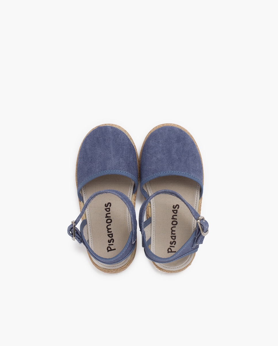 Alpercatas Eco com Sola Fina e Fivela Pisamonas Azul-marinho-4