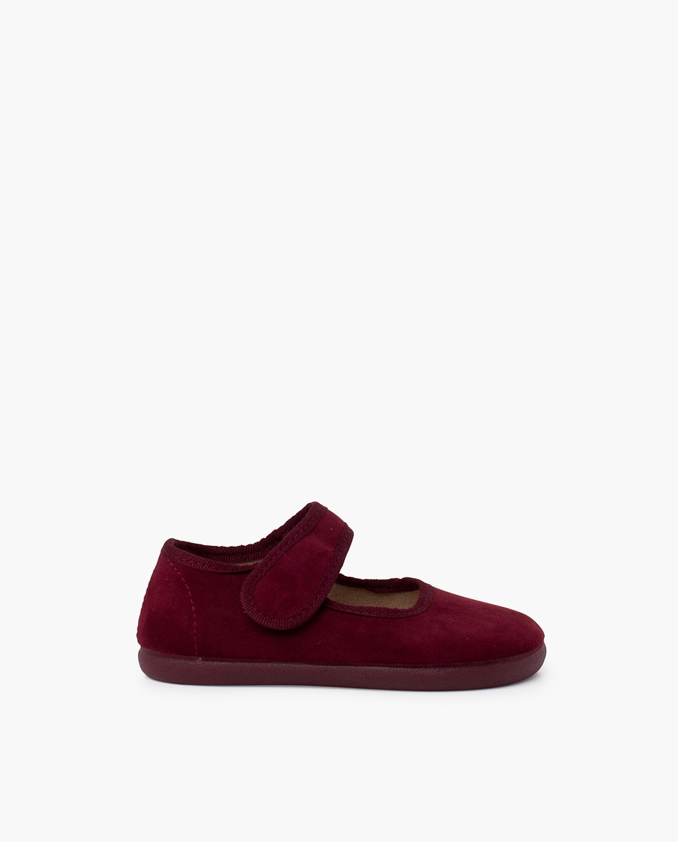 Merceditas Barefoot Serratex com Velcro Pisamonas Bordeaux-1