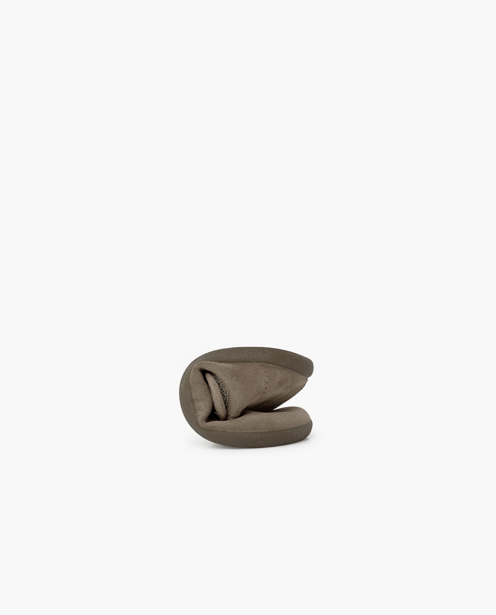 Merceditas Barefoot Serratex com Velcro Bege-5
