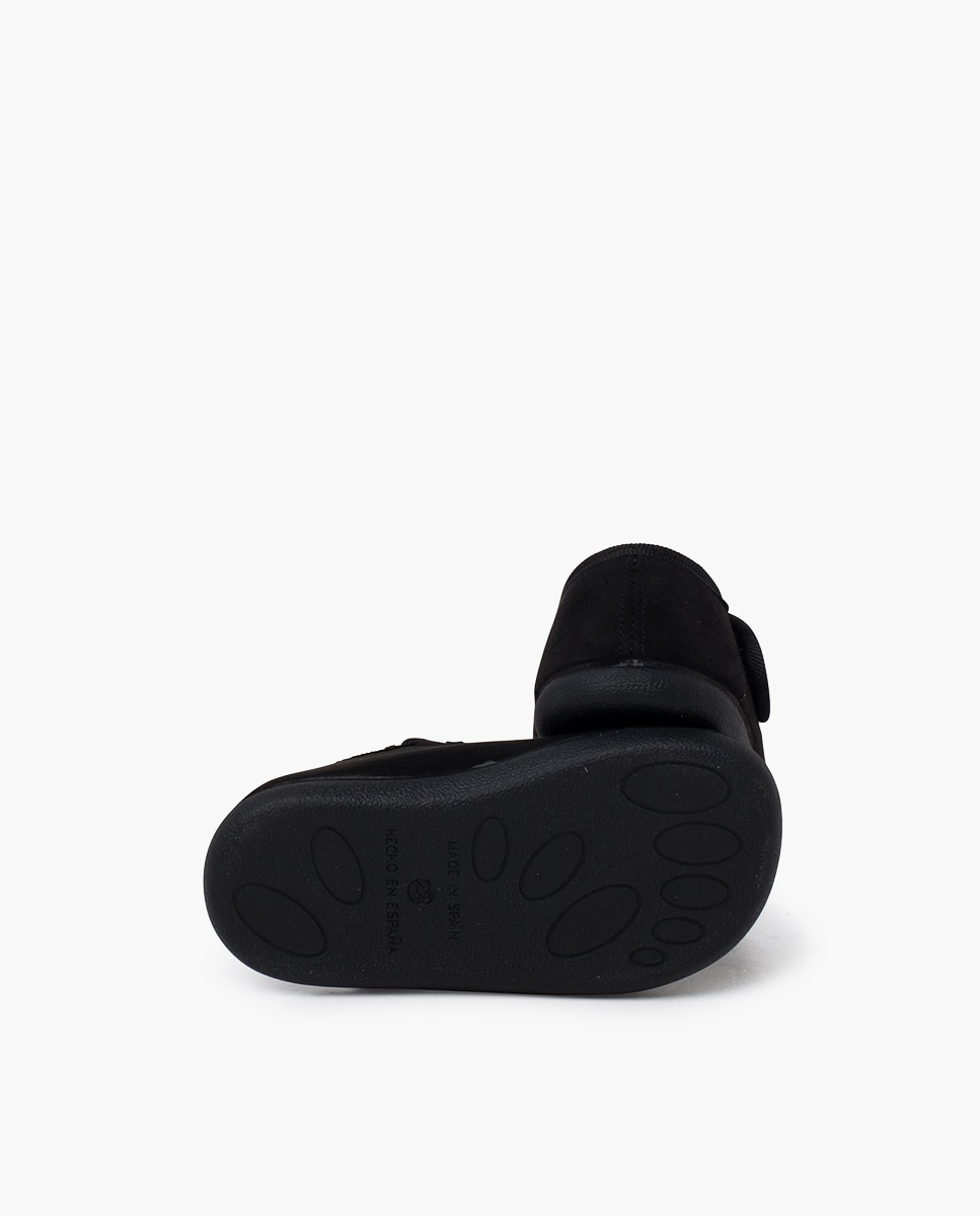 Merceditas Barefoot Serratex com Velcro Pisamonas Preto-2