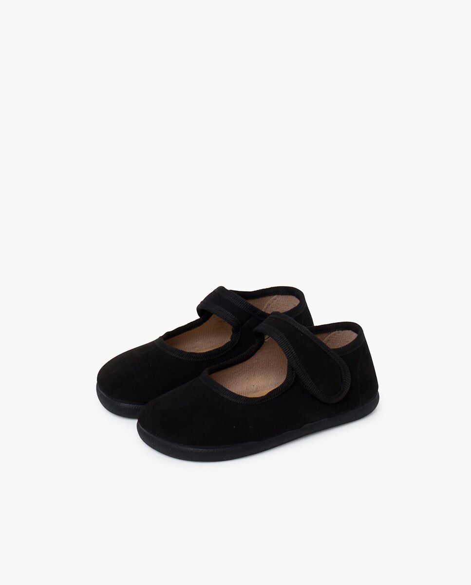 Merceditas Barefoot Serratex com Velcro Pisamonas Preto-3