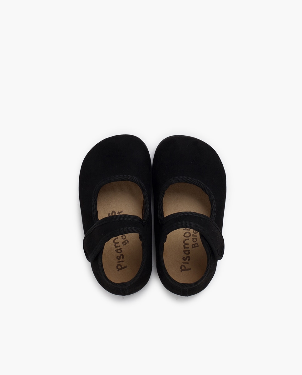 Merceditas Barefoot Serratex com Velcro Pisamonas Preto-4