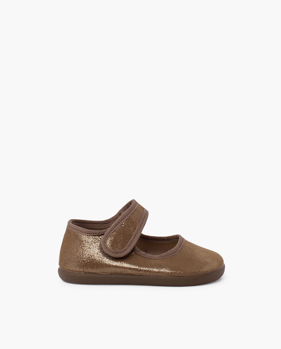 Imagem 0 de Merceditas de Bebé Barefoot Brilho com Velcro