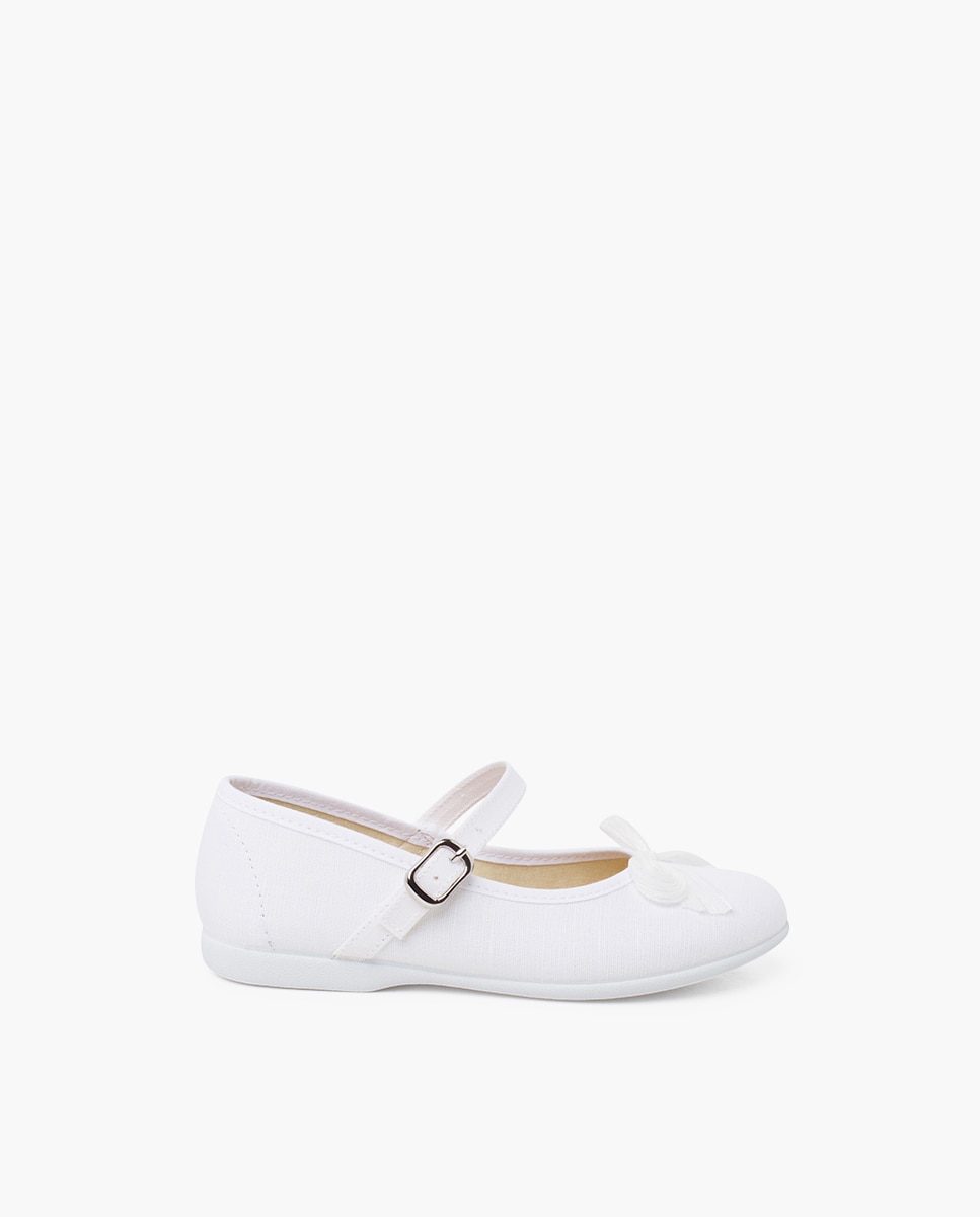 Merceditas com Laço Brilhante Nacarado Pisamonas Branco-1