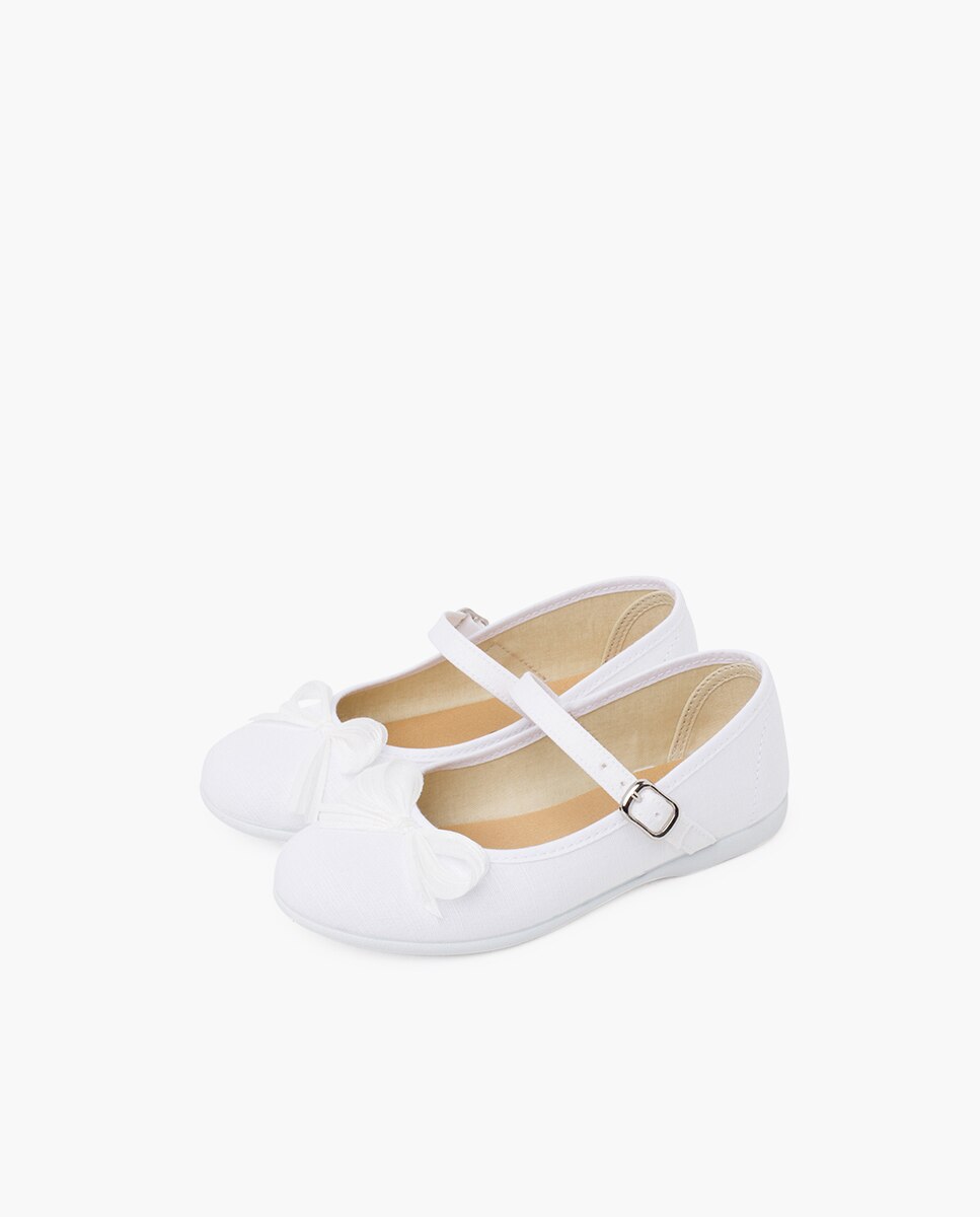 Merceditas com Laço Brilhante Nacarado Pisamonas Branco-3