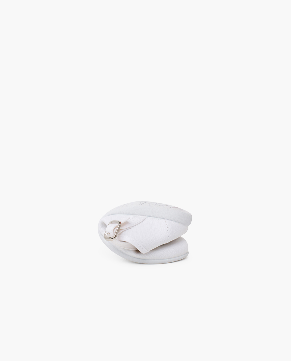 Merceditas com Laço Brilhante Nacarado Pisamonas Branco-5