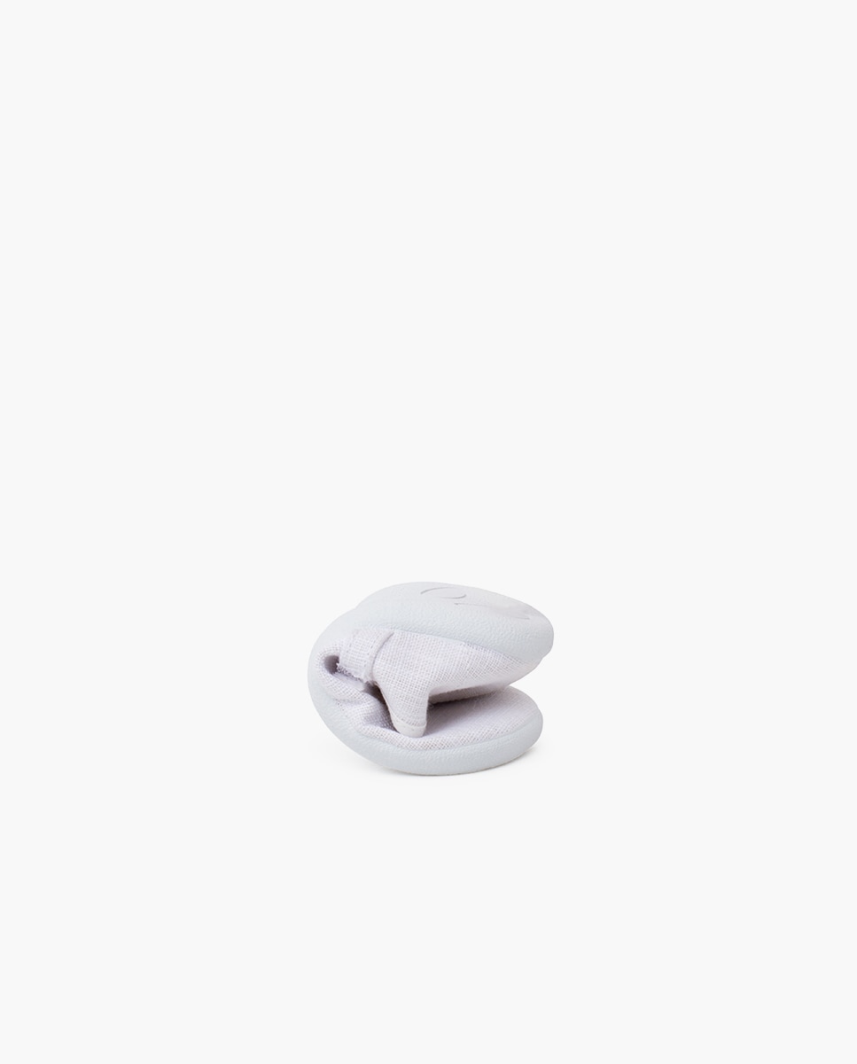 Merceditas Infantil Barefoot em Linho Leve e Velcro Pisamonas Branco-5