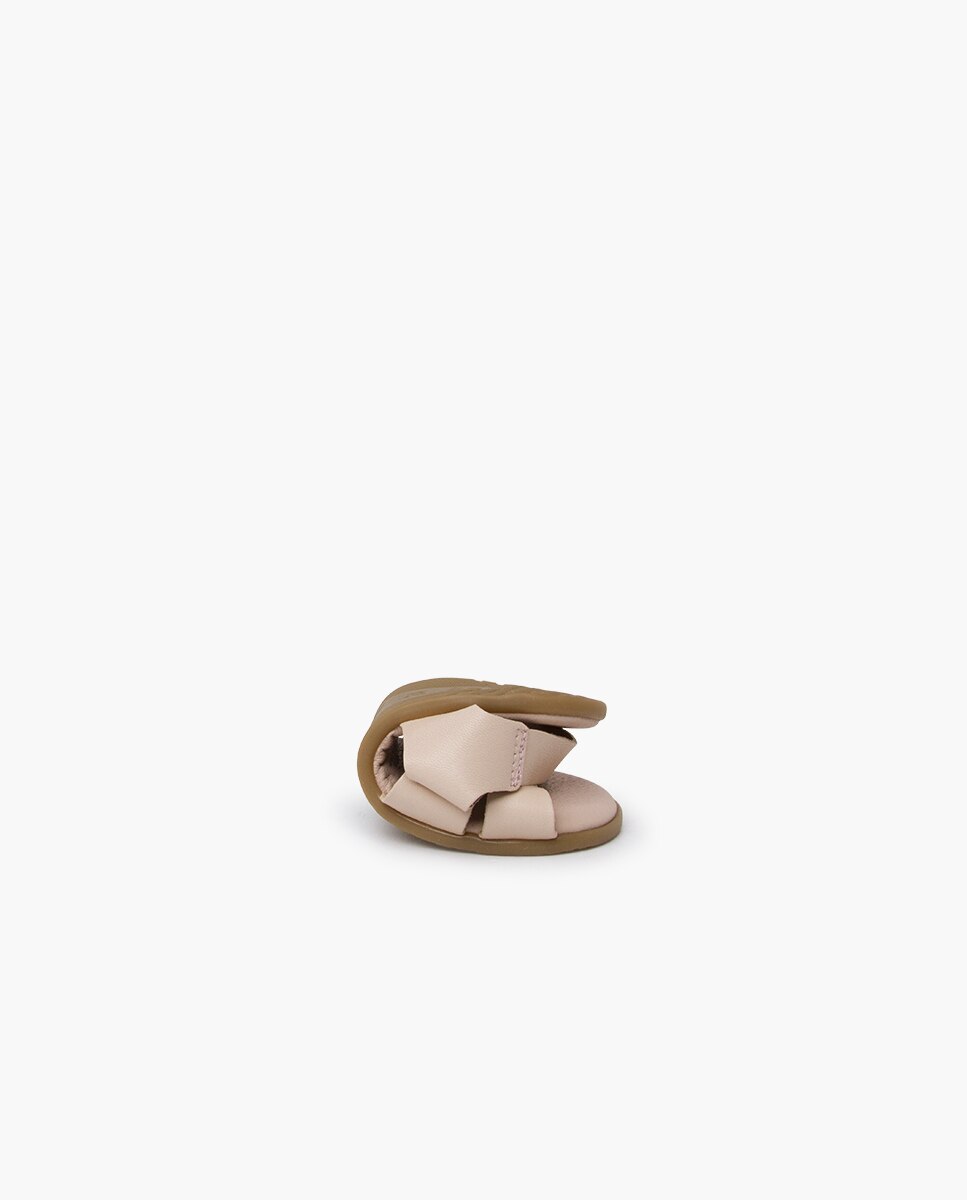 Sandálias Abertas Infantil Barefoot Pele com Tira Adesiva Pisamonas Nude-5