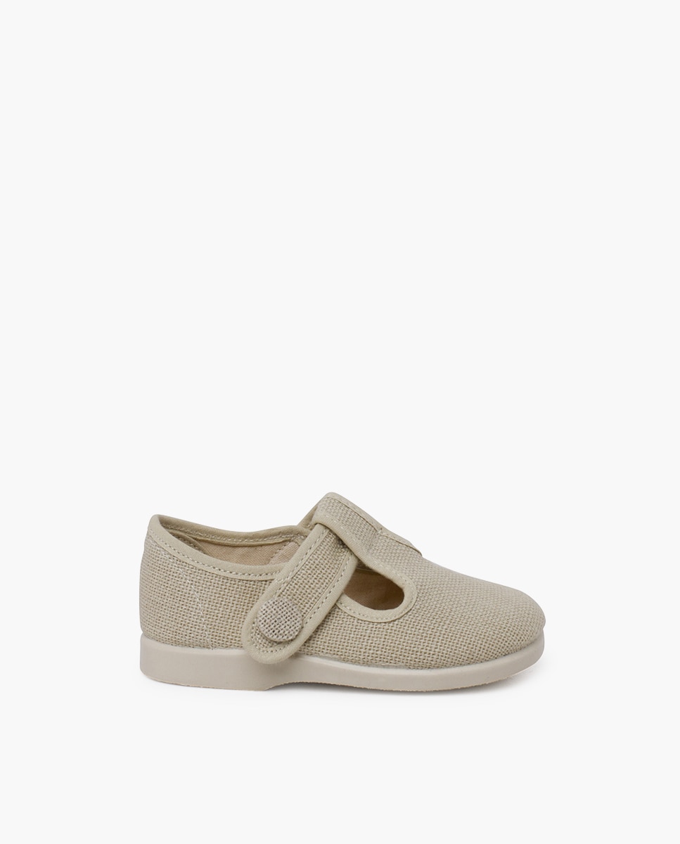 Imagem 0 de Pepitos para Bebé de Linho com Velcro e Botão