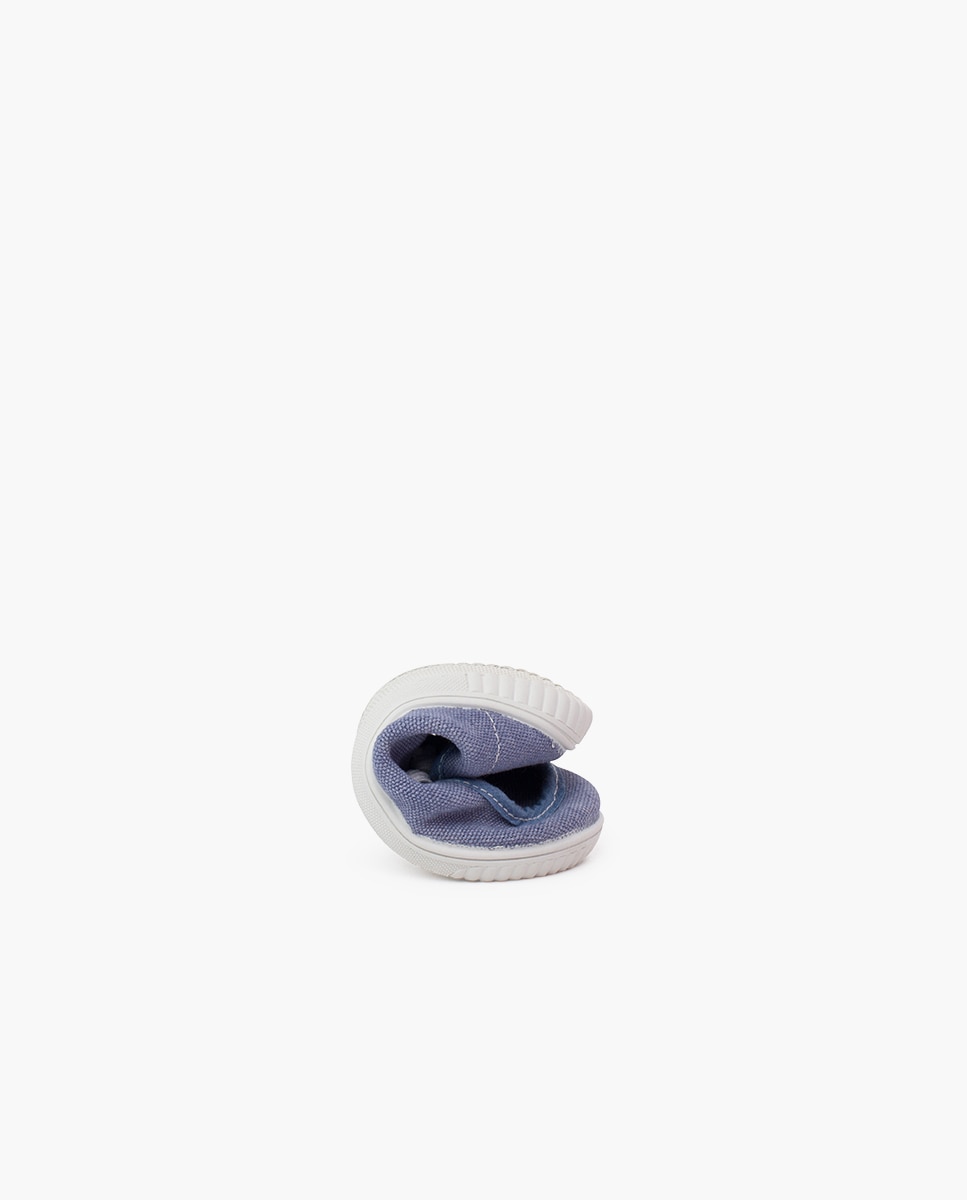 Náuticos Infantil Wallaby com Sola Fina e Atacadores Elásticos Pisamonas Azul-claro-5