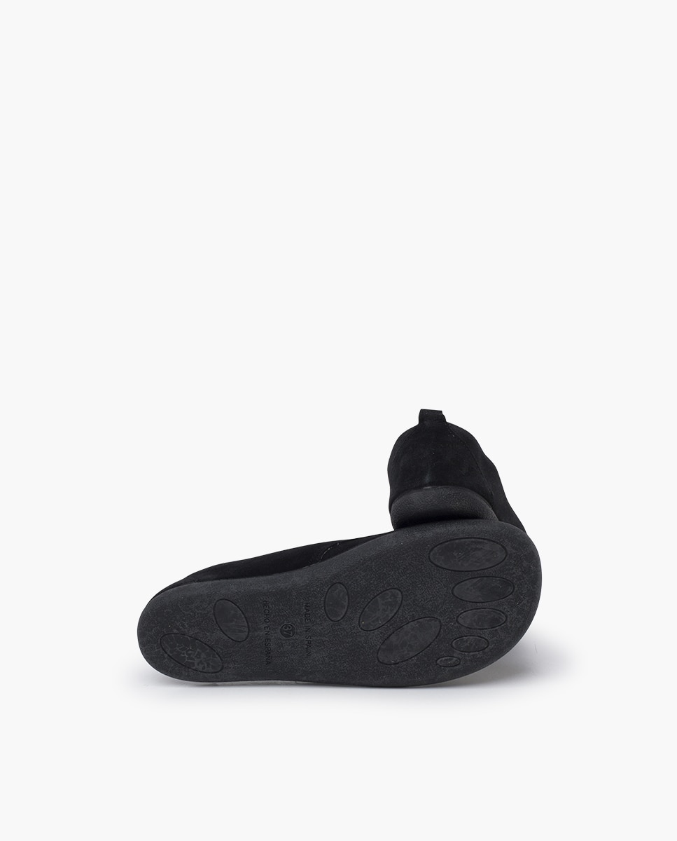 Sapatos de Cordões e Bluchers Infantil Blucher Cordões Barefoot em Camurça Pisamonas Preto-2