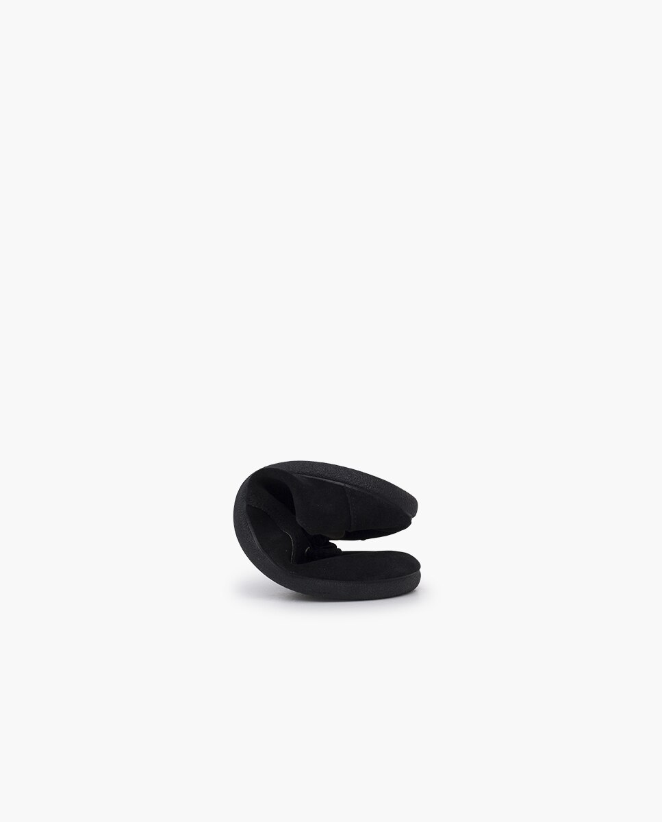 Sapatos de Cordões e Bluchers Infantil Blucher Cordões Barefoot em Camurça Pisamonas Preto-5