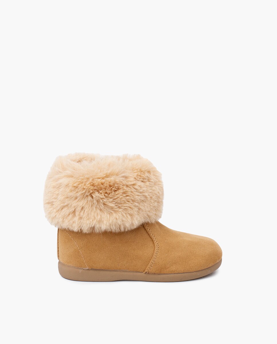 Imagem 0 de Botas de Gola Pelo com Sola Fina