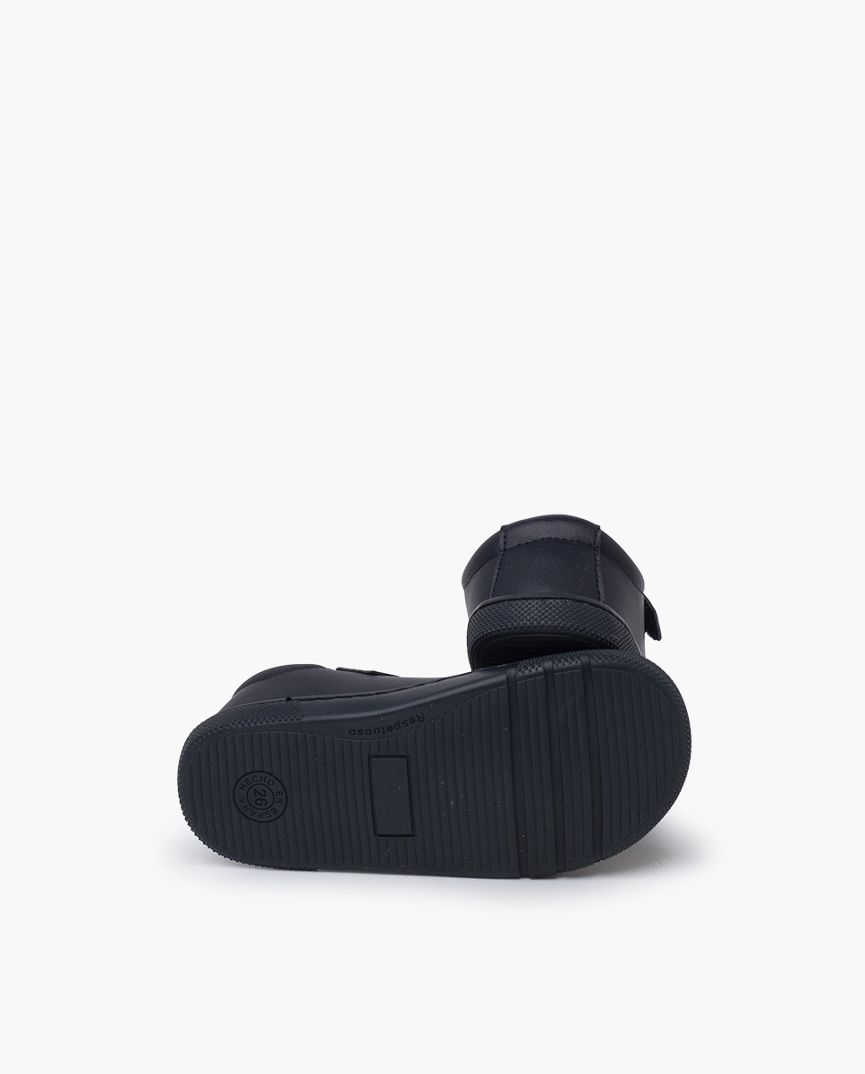 Sapatos de Presilha Escolar Barefoot com Velcro Pisamonas Azul-marinho-2