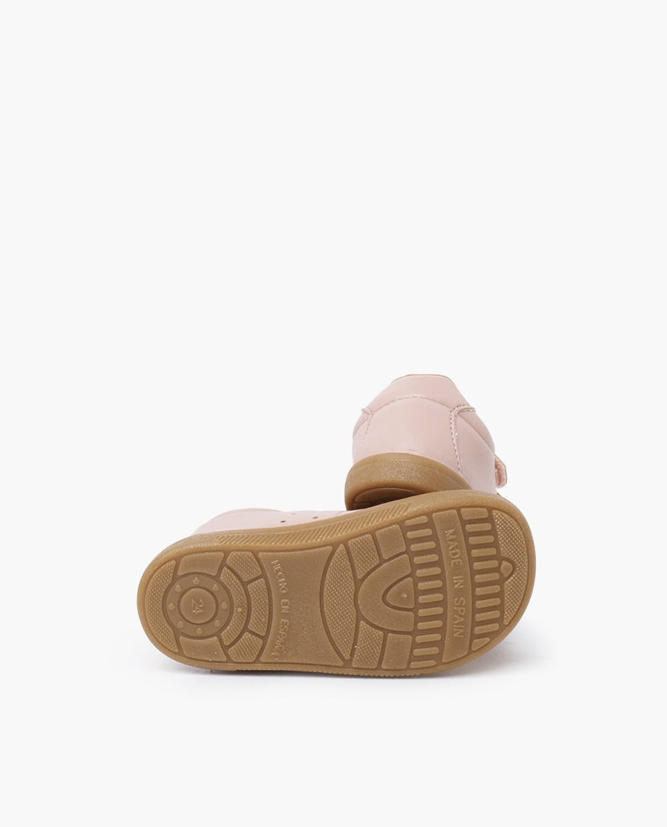 Sapatilhas de Lona Infantil Macias Barefoot Pele Vegana Pisamonas Rosa-2